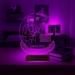 Metaverse Bilgisayar Yazılımcı Kişiye Özel 3D Lamba - Masa Gece Lambası Metaverse Bilgisayar Yazılımcı Kişiye Özel 3D Lamba - Masa Gece Lambası